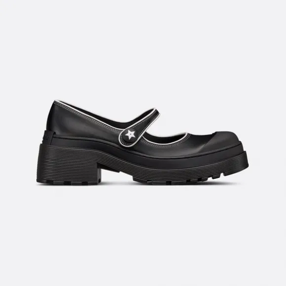 迪奥/Dior D-Doll 2.0 玛丽珍鞋 黑色柔软牛皮革 KDP951VSO_S20X_T34