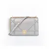 迪奥/Dior  diorama 银色金属光泽粒面触感小牛皮手提包 M0422OVKQ M89K