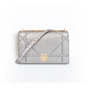 迪奥/Dior  diorama 银色金属光泽粒面触感小牛皮手提包 M0422OVKQ M89K