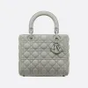 迪奥/Dior 中号岩石灰哑光牛皮革 Lady Dior 手袋 M0565ILOI-M41G