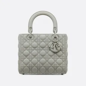 迪奥/Dior 中号岩石灰哑光牛皮革 Lady Dior 手袋 M0565ILOI-M41G