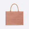 迪奥/Dior 中号 Book Tote 手袋 玫瑰粉色牛皮革 (36 x 27.5 x 16.5 cm) M1296ZGSB_M49P_TU
