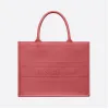 迪奥/Dior 小号灰粉色牛皮革 Dior Book Tote 托特包 M1296ZGSB-M59P
