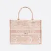 迪奥/Dior 小号粉色茹伊印花 Book Tote 手袋 M1296ZTDT-M956