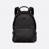 迪奥/Dior 儿童迷你 Rider 双肩背包 黑色科技帆布藤格纹 M1524SNHQ_M911_TU