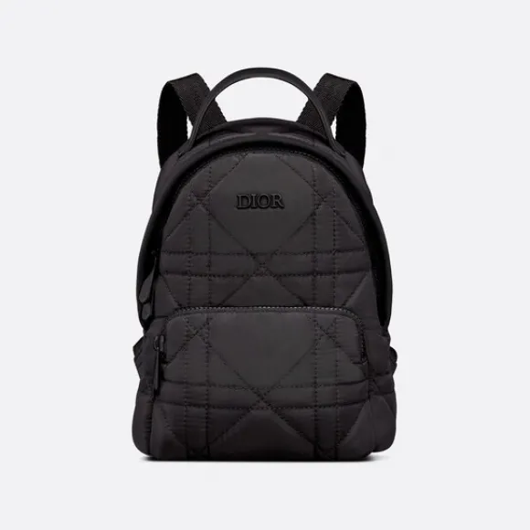 迪奥/Dior 儿童迷你 Rider 双肩背包 黑色科技帆布藤格纹 M1524SNHQ_M911_TU