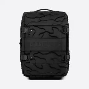 迪奥/Dior 小号黑色科技提花迷彩 Diortravel 行李袋 M6100SRMO-M989