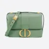 迪奥/Dior 30 Montaigne 薄荷绿光滑牛皮革翻盖包 M9203UMOS-M59H