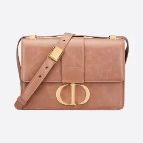 迪奥/Dior 30 Montaigne 绯红闪亮褶皱羊皮革翻盖包 M9203UMPK-M50P