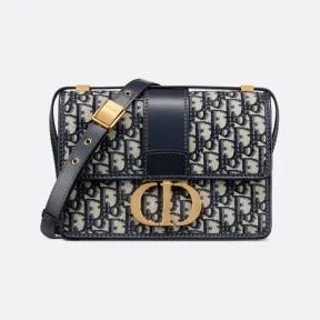 迪奥/Dior 蓝色 Dior Oblique 印花 30 Montaigne 手袋 M9203UTZQ-M928