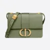 迪奥/Dior 灰绿色粒面牛皮革 30 Montaigne 翻盖包 M9203UWBH-M52H