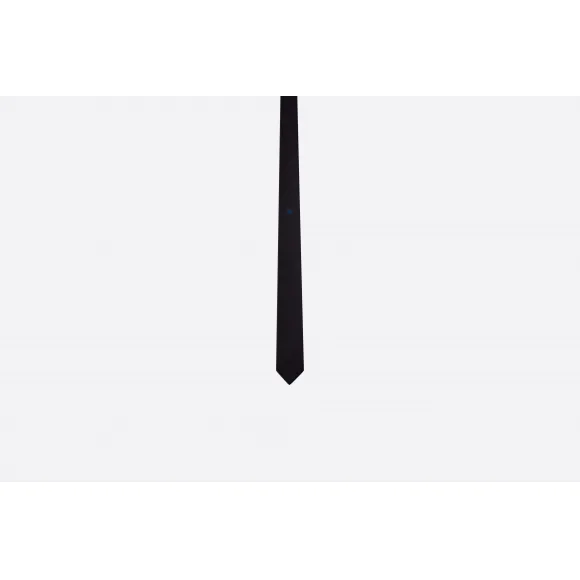 迪奥/Dior 蜜蜂图案黑色真丝绸缎领带  PIS1010144 C906