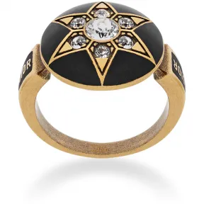 迪奥/Dior  d noir 镀金复古金属戒指 R0410DNOCY D910