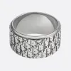 迪奥/Dior Dior Oblique 图案银质戒指 R0893HOMST-D990