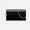 迪奥/Dior 牛皮革 Lady Dior 链条手拿包 S0204OVRB-M900