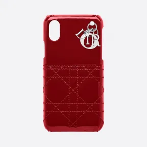 迪奥/Dior Lady Dior牛皮革iPhone X/XS手机套 S0206PVRB-M323