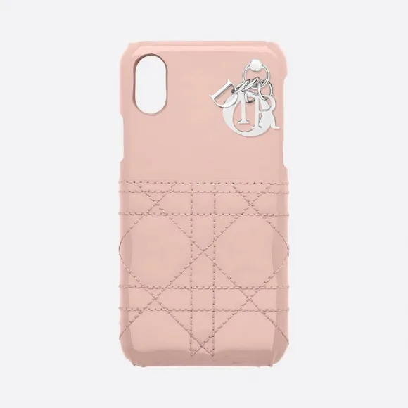 迪奥/Dior Lady Dior牛皮革iPhone X/XS手机套 S0206PVRB-M414