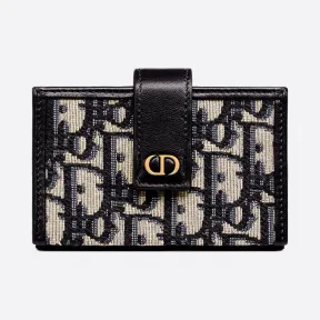 迪奥/Dior 小号蓝色 Dior Oblique 印花 30 Montaigne 卡夹 S2058UTZQ-M928