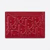 迪奥/Dior 樱桃红小号牛皮革 Dior Oblique 图案扁平卡夹 S5427CWSO-M52R