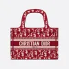 迪奥/Dior 迷你 Book Tote 手袋 酒红色 Oblique 印花 (22.5 x 15 x 6 cm) S5475ZRIW_M17E_TU