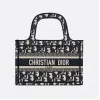 迪奥/Dior Dior Book Tote 迷你蓝色 Dior Oblique 图案刺绣托特包 S5475ZRIW-M928
