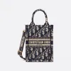 迪奥/Dior 迷你 Book Tote 手机袋 蓝色 Oblique 印花 (13 x 18 x 5 cm) S5555CRIW_M928_TU