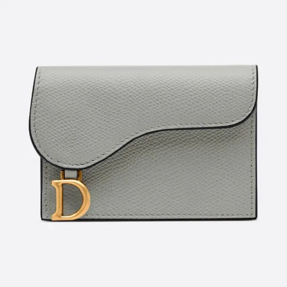 迪奥/Dior 岩石灰牛皮革马鞍翻盖卡夹 S5611CWVG-M41G