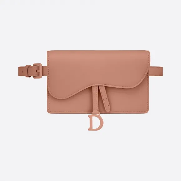 迪奥/Dior 绯红哑光牛皮革迷你马鞍腰包 S5619ILLO-M50P