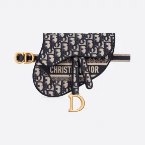 迪奥/Dior 蓝色 Dior Oblique 印花马鞍腰包 S5632CRIW-M928