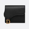 迪奥/Dior 马鞍 Lotus 钱包 黑色粒面牛皮革 S5652CBAA_M900_TU