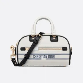 迪奥/Dior 超迷你拉链保龄球包 白色牛皮革 S6200OSGQ_M933_TU