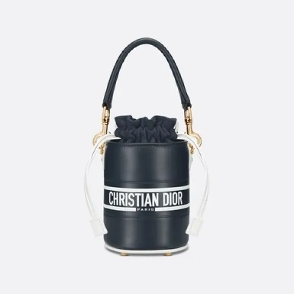 迪奥/Dior 超迷你 Dior Vibe 桶包 蓝色牛皮革 S6250OSGQ_M928_TU