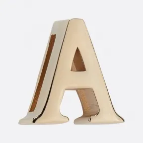 迪奥/Dior My ABCDior“A”字母徽章 浅金色饰面金属 S9166OMET_M196_TU