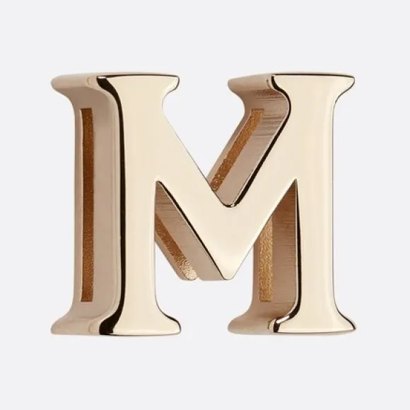 迪奥/Dior My ABCDior“M”字母徽章 浅金色饰面金属 S9176OMET_M196_TU