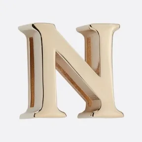 迪奥/Dior My ABCDior“N”字母徽章 浅金色饰面金属 S9177OMET_M196_TU