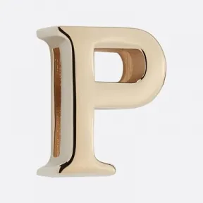 迪奥/Dior My ABCDior“P”字母徽章 浅金色饰面金属 S9179OMET_M196_TU