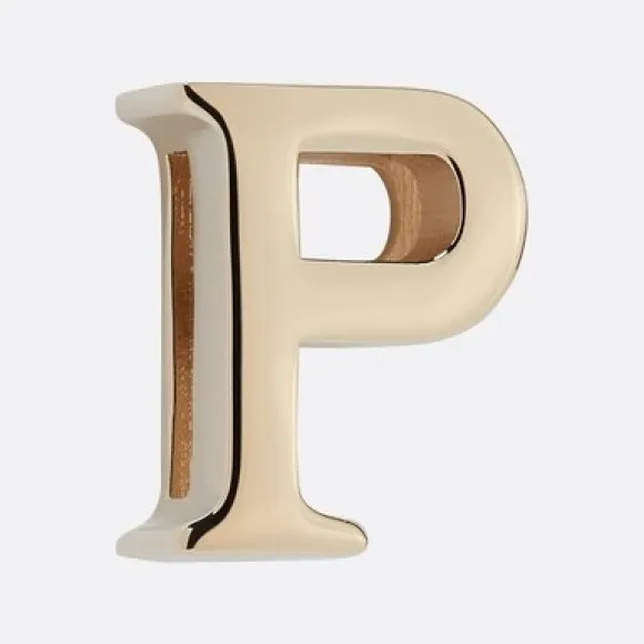 迪奥/Dior My ABCDior“P”字母徽章 浅金色饰面金属 S9179OMET_M196_TU