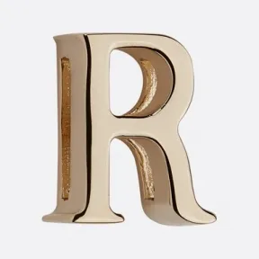 迪奥/Dior My ABCDior“R”字母徽章 浅金色饰面金属 S9181OMET_M196_TU