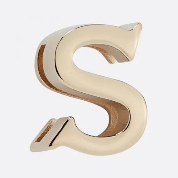 迪奥/Dior My ABCDior“S”字母徽章 浅金色饰面金属 S9182OMET_M196_TU