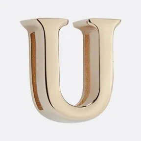 迪奥/Dior My ABCDior“U”字母徽章 浅金色饰面金属 S9184OMET_M196_TU