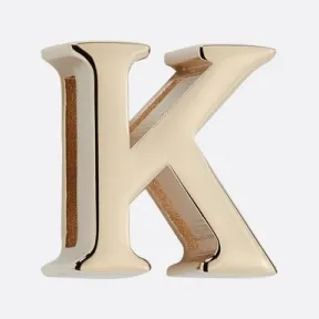 迪奥/Dior My ABCDior“K”字母徽章 浅金色饰面金属 S9191OMET_M196_TU