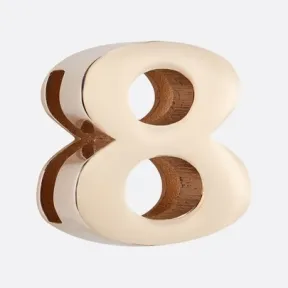 迪奥/Dior My ABCDior 数字 8 徽章 浅金色饰面金属 S9222OMET_M196_TU