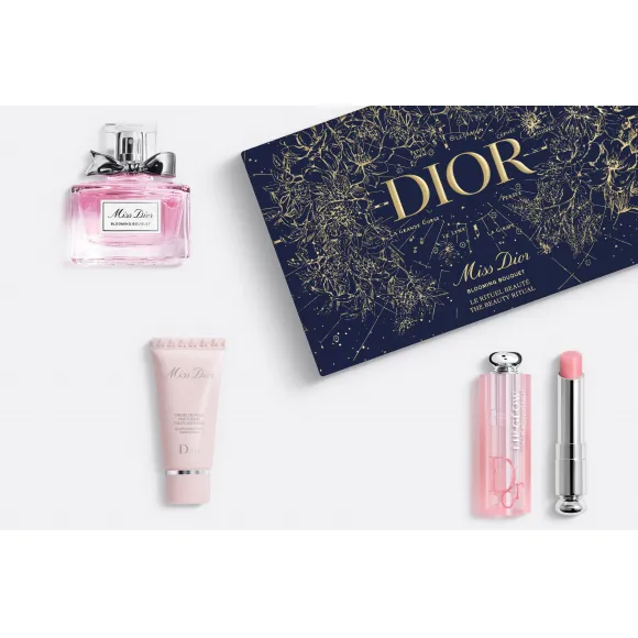 迪奥/Dior 迪奥小姐花漾女士淡香水节日套装：香氛彩妆限定版礼盒 C400100354