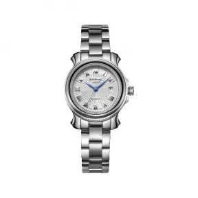 艾米龙/Emile Chouriet 时光之翼系列 精钢 内钨钢外精钢双表圈 自动机械 女表 06.1156.L.6.8W.25.6