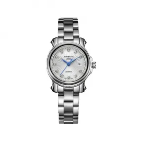 艾米龙/Emile Chouriet 时光之翼系列 精钢 内钨钢外精钢双表圈 自动机械 女表 06.1156.L.6.8W.27.6