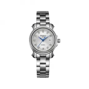 艾米龙/Emile Chouriet 时光之翼系列 精钢 双表圈镶嵌63颗天然钻石 自动机械 女表 06.1156.L.6.DW.27.6