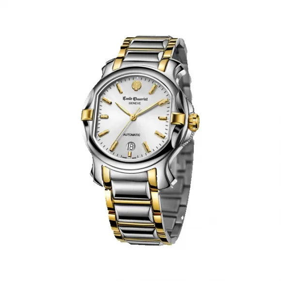 艾米龙/Emile Chouriet 子爵系列 精钢/18K金 自动机械 男表 08.1158.G.6.85.28.0