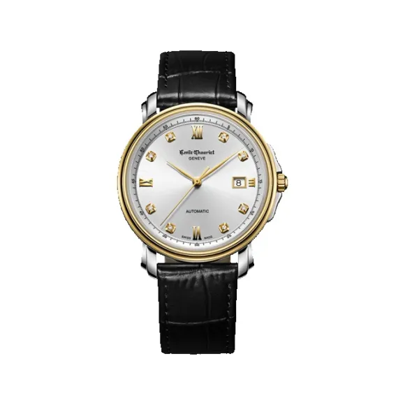 艾米龙/Emile Chouriet 莱蒙系列 精钢/18K金 自动机械 男表 08.1168.G39.6.5.26.2