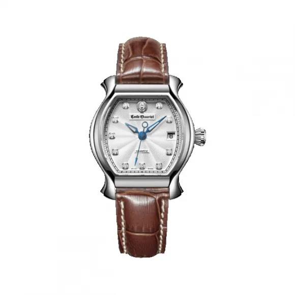 艾米龙/Emile Chouriet 当代奢华系列 精钢 钨钢表圈 石英 女表 56.1138.L.6.8.27.2