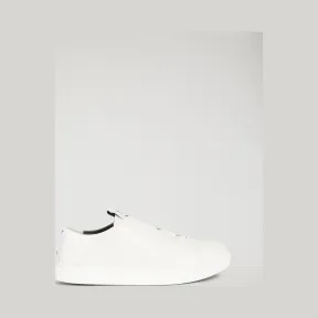 安普里奥·阿玛尼/Emporio Armani 徽标弹力饰带纳帕皮革便鞋 11504082lu